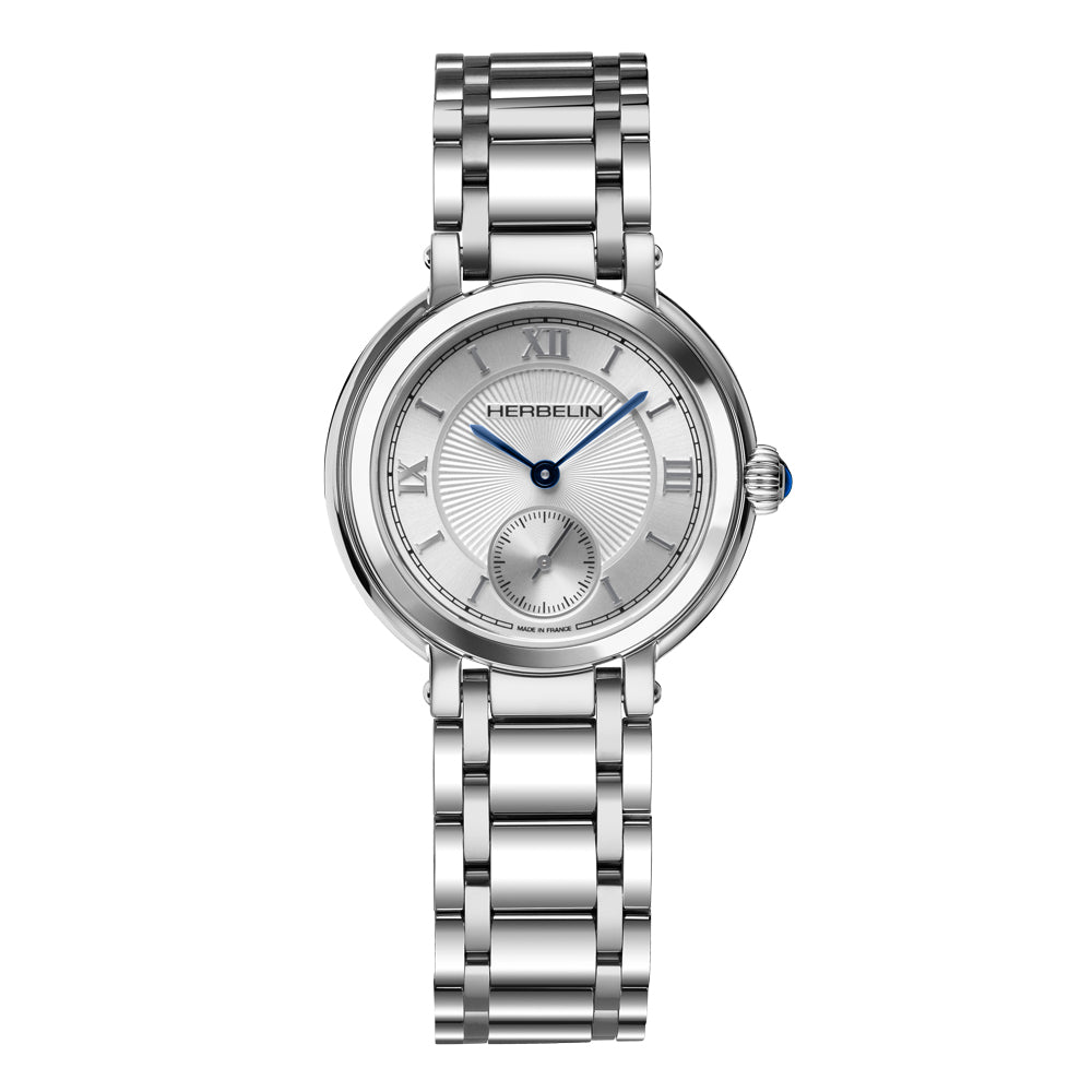 Herbelin Galet Mop & Diamond Stainless Steel Watch 10630B89