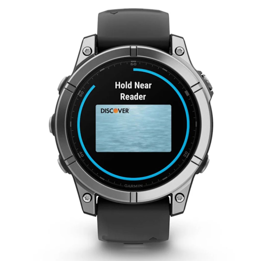 fēnix® E – 47 mm, AMOLED Stainless steel with Black silicone band 010-03025-00