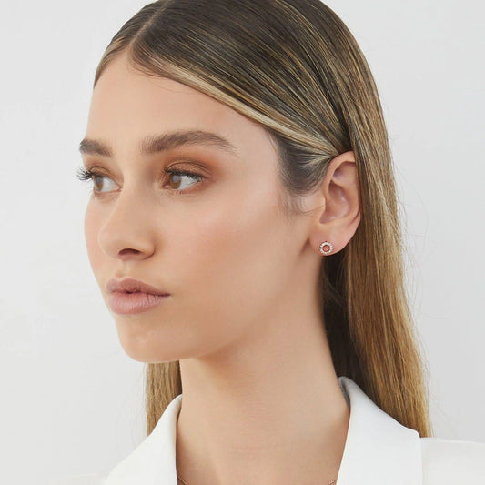 Eminence Pinks Circle of Life Earrings