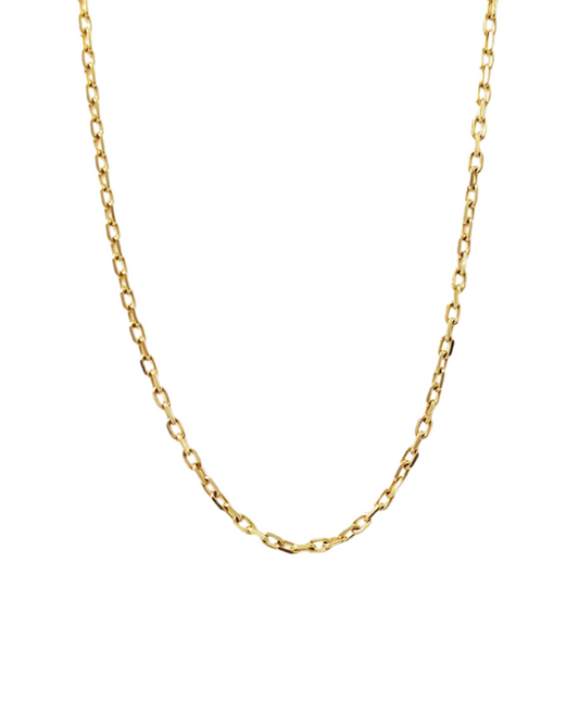 Anchor Chain Necklace in 9ct Gold Yellow, White or Rose Gold