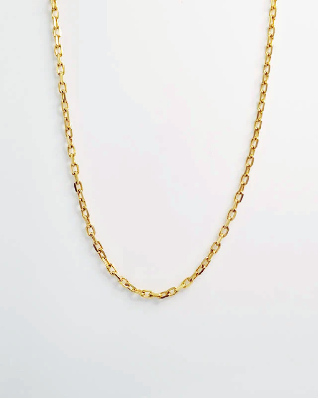 Anchor Chain Necklace in 9ct Gold Yellow, White or Rose Gold