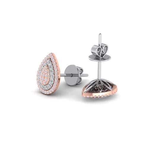 Eminence Pinks Alternating Pear Earrings