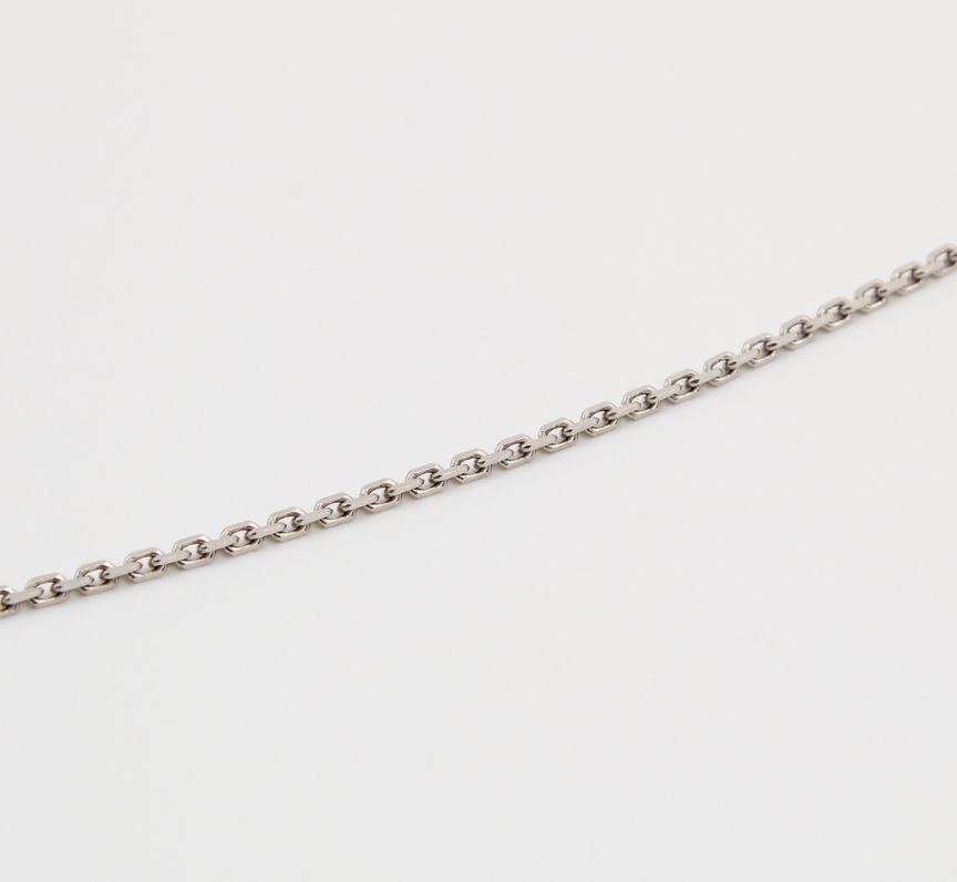 Pansy Pendant and Chain in 9ct White Gold