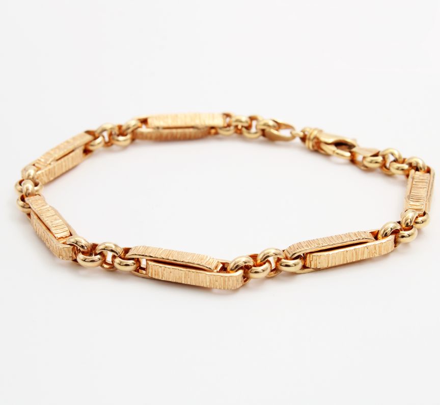 9k Yellow Gold Bracelet - 19cm