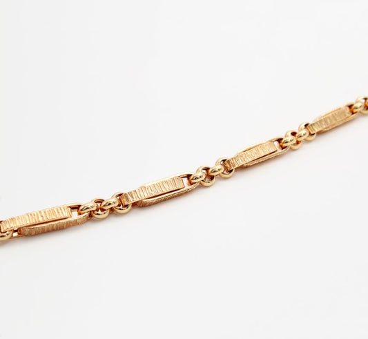 9k Yellow Gold Bracelet - 19cm