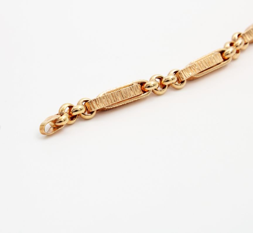 9k Yellow Gold Bracelet - 19cm