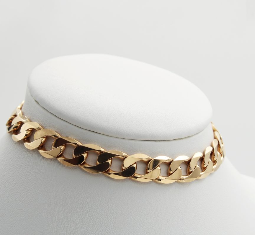 9ct Gold Gent's Curb Link Bracelet