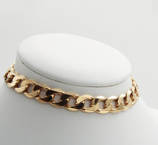 9ct Gold Gent's Curb Link Bracelet