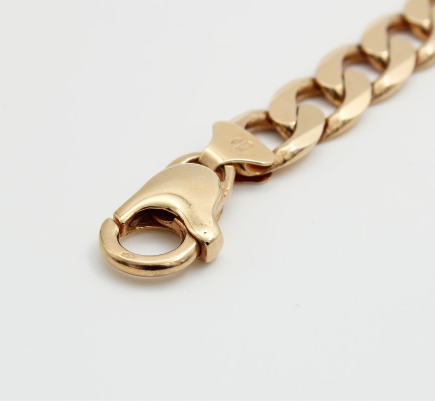 9ct Gold Gent's Curb Link Bracelet