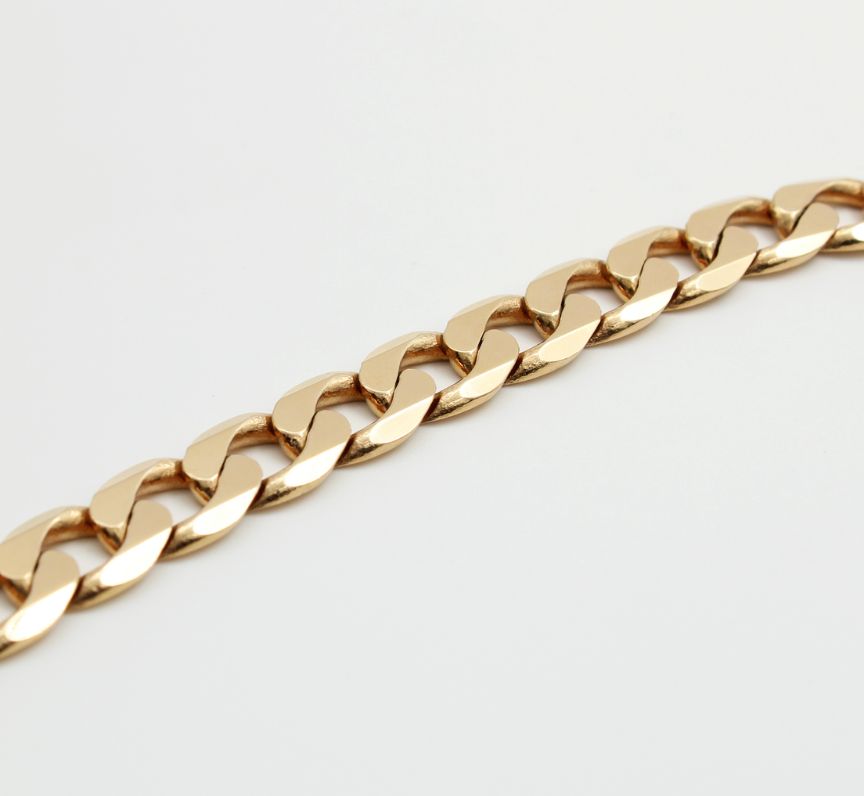 9ct Gold Gent's Curb Link Bracelet