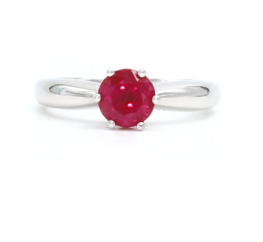 18ct White Gold Ruby Ring (1.15ct)