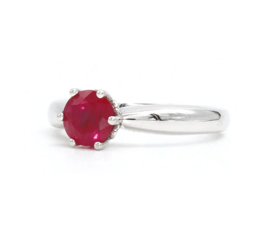 Ruby Ring in 18ct White Gold (1.15ct)