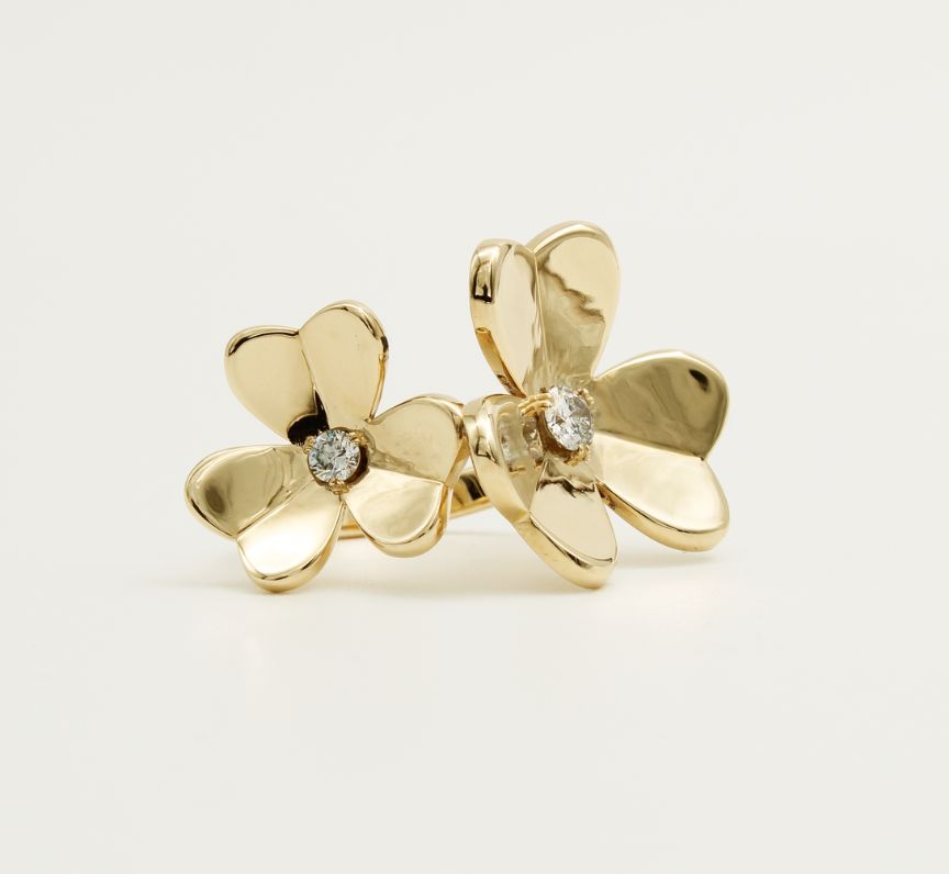 Lisa's Signature Pansy Statement Ring in 9ct Yellow Gold