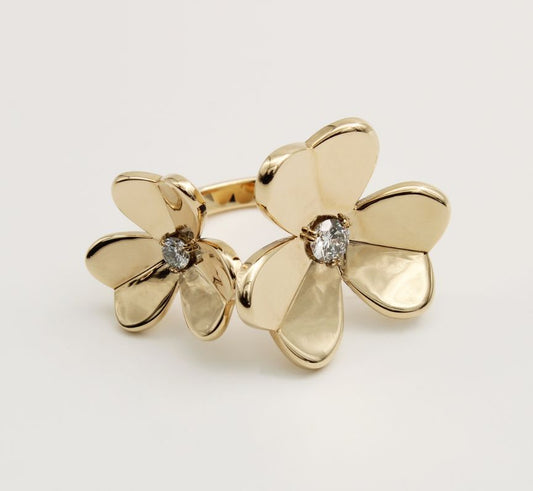 Lisa's Signature Pansy Statement Ring in 9ct Yellow Gold