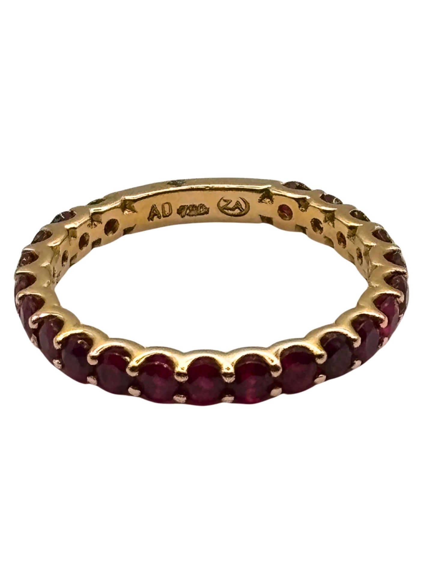 Ruby Full Eternity Ring in 18kt Gold I 1.31ct I Certified