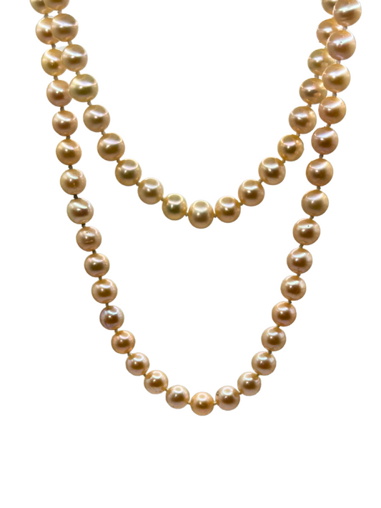Freshwater Pearl Necklace with Silver Clasp