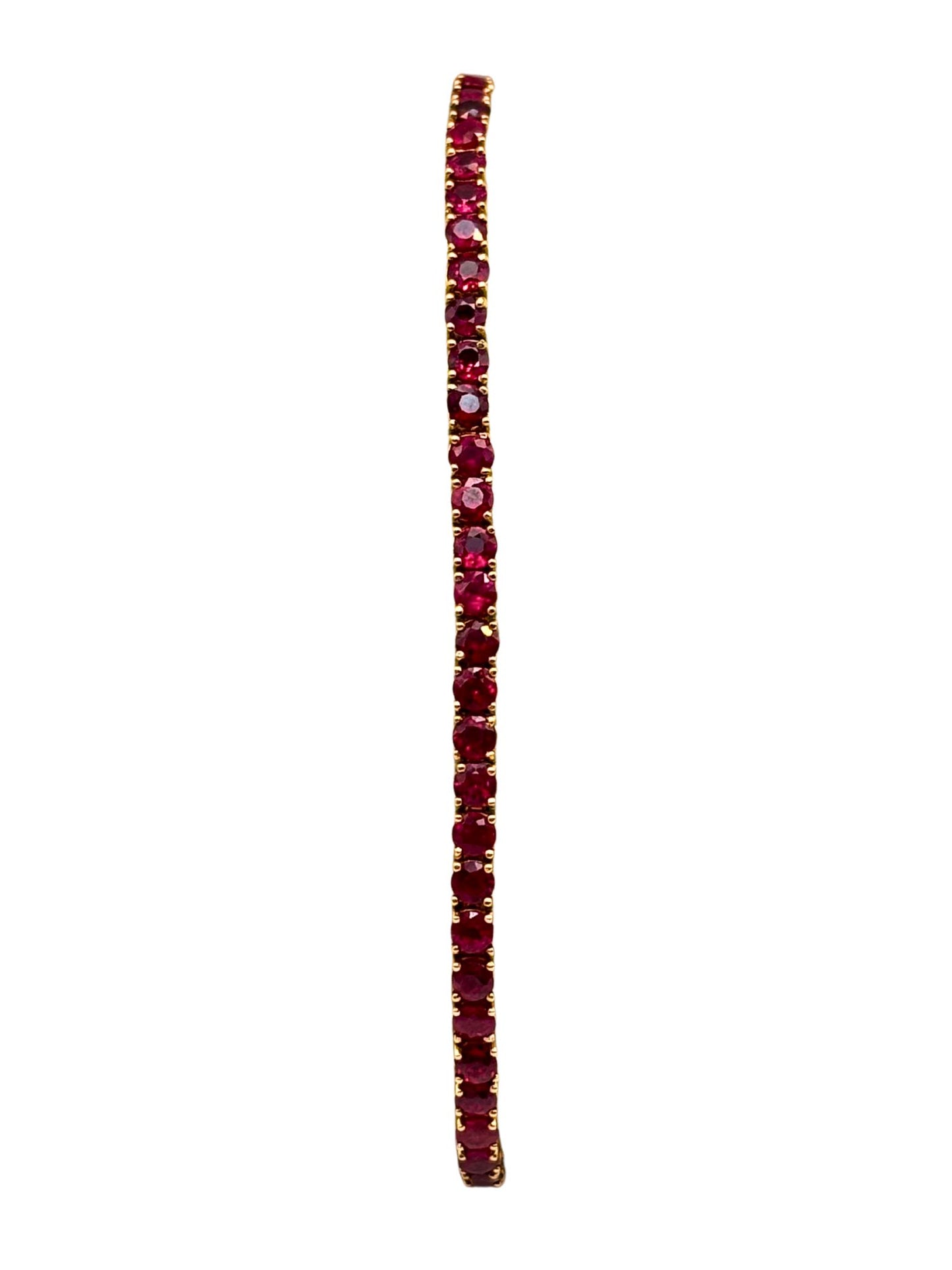 Ruby Tennis Bracelet in 18kt Rose Gold I 5.57ct I Certified