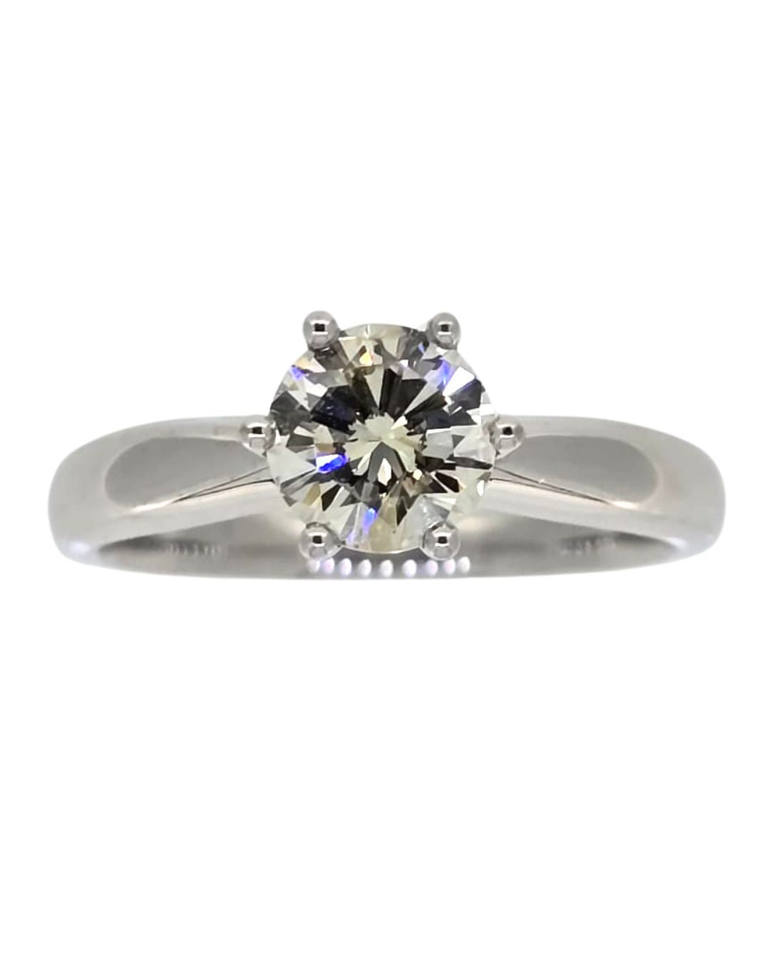 Diamond Solitaire Ring in 18k White Gold I 0.70ct