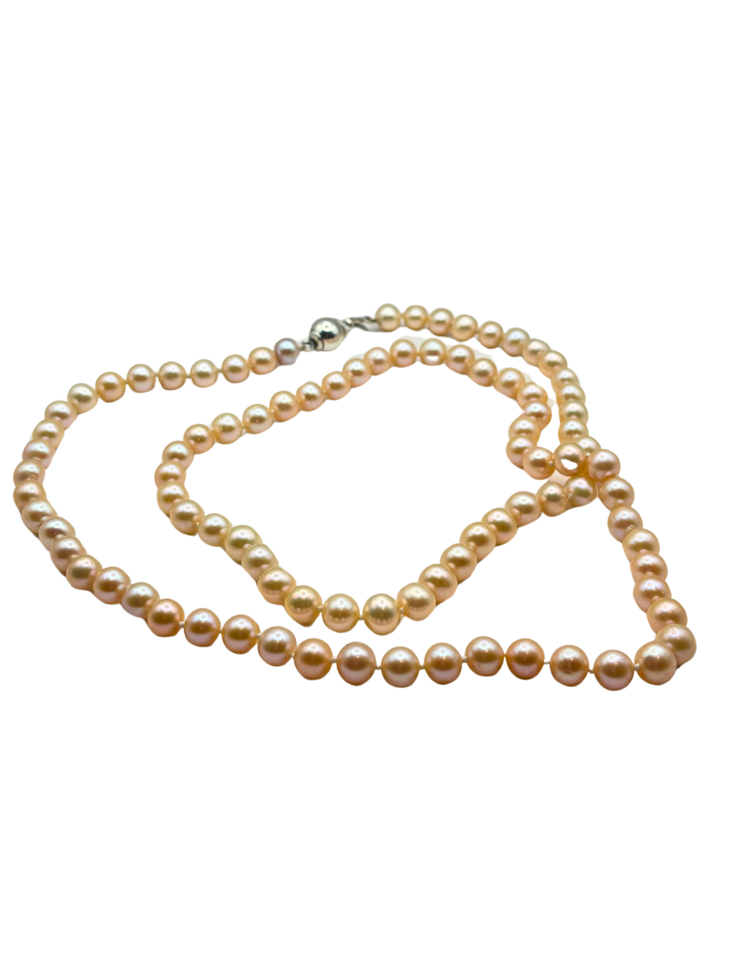 Freshwater Pearl Necklace with Silver Clasp