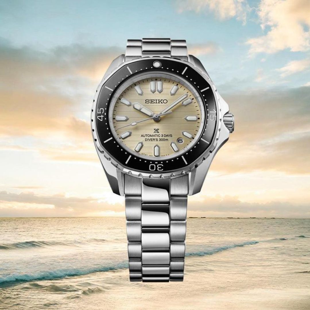 Seiko Prospex Diver’s Watch Polygonal in Pearl-White