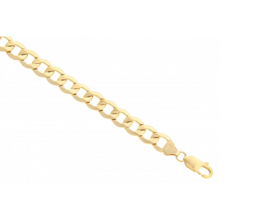 9Kt Gold Curb Chain Bracelet