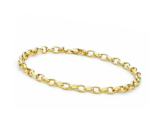 9Kt Gold Rolo Belcher Bracelet
