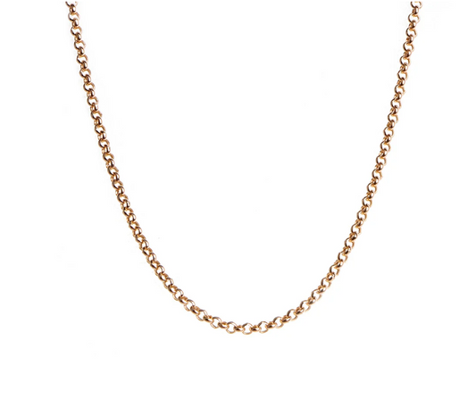 9Kt Gold Rolo Belcher Chain Necklace