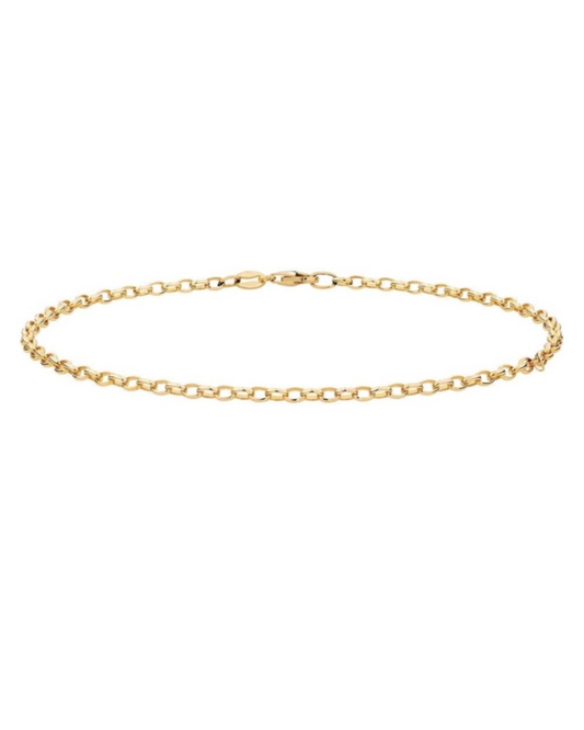 Anchor Link Bracelet in 9ct Gold Yellow, White or Rose Gold