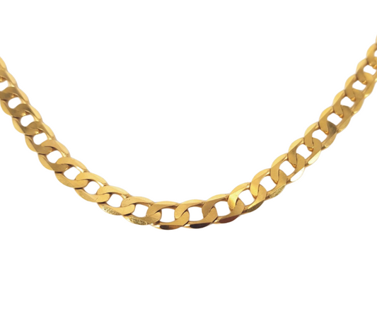 9Kt Gold 6L Curb Chain