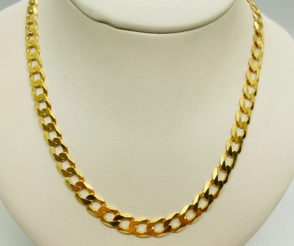 9Kt Gold 6L Curb Chain