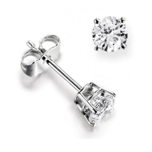 Diamond Stud Earrings in 9ct White Gold I 0.69ct total