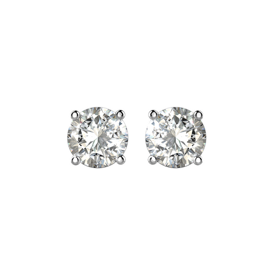 Diamond Stud Earrings in 9ct White Gold I 0.39ct total
