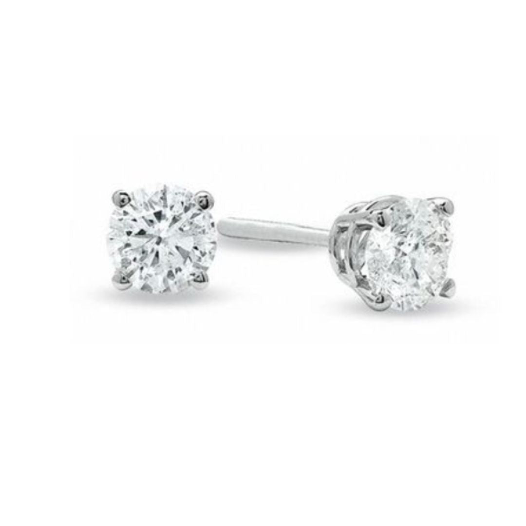 Diamond Stud Earrings in 9ct White Gold I 0.30ct total