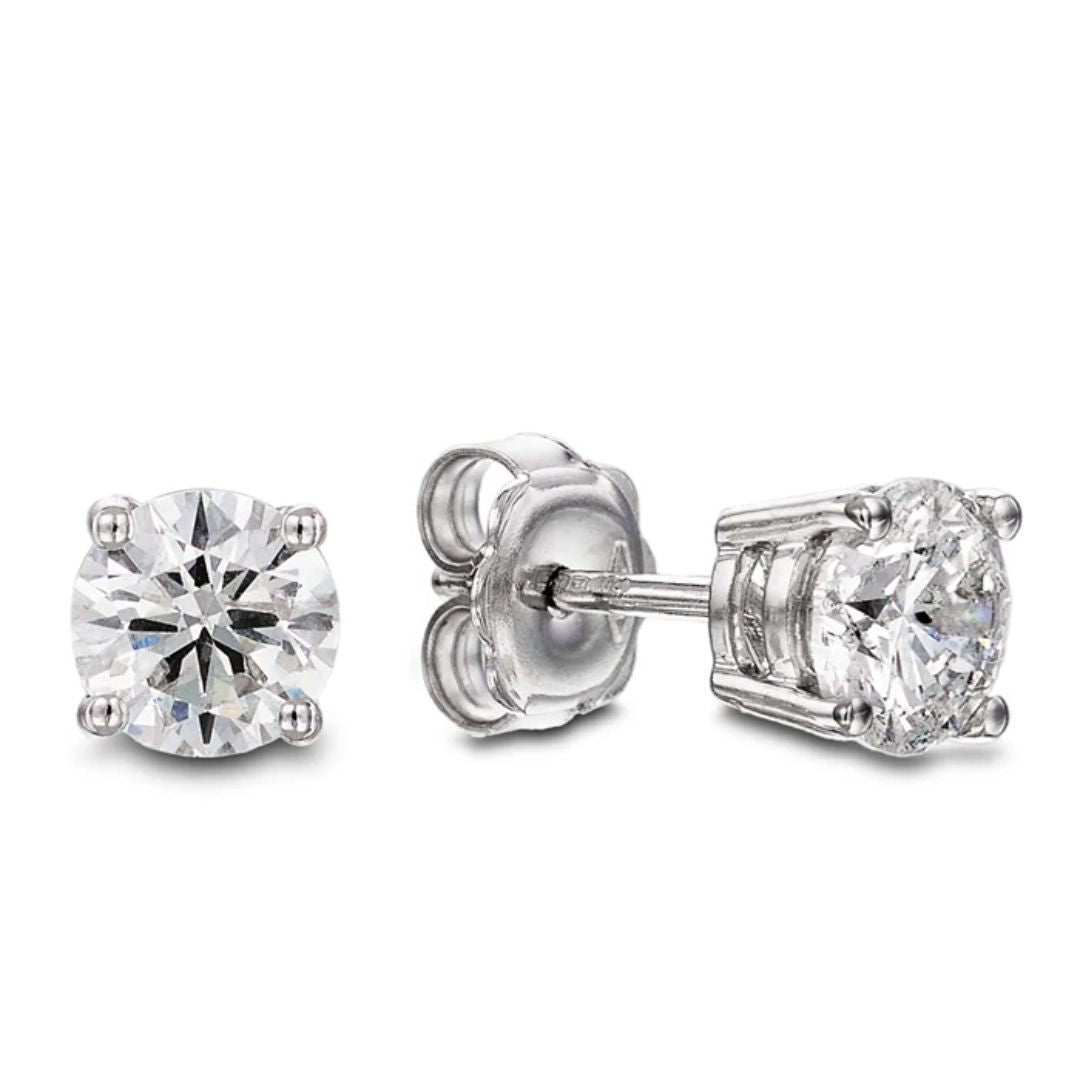 Diamond Stud Earrings in 9ct White Gold I 0.40ct total