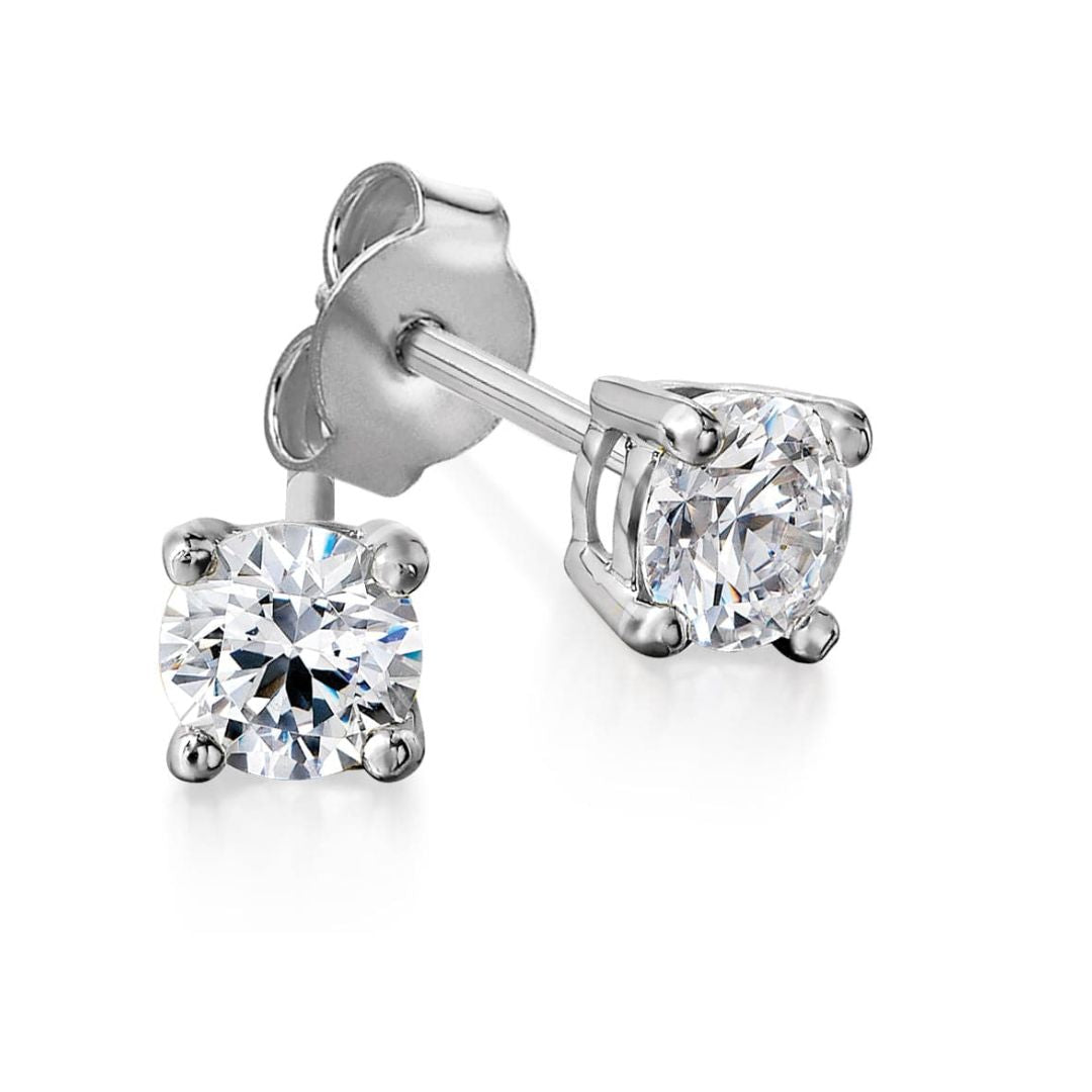 Diamond Stud Earrings in 9ct White Gold I 0.40ct total