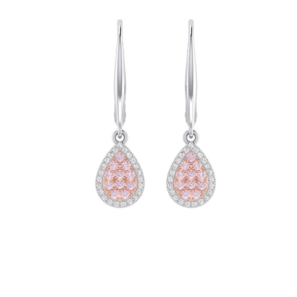 Eminence Pinks Pear Earrings