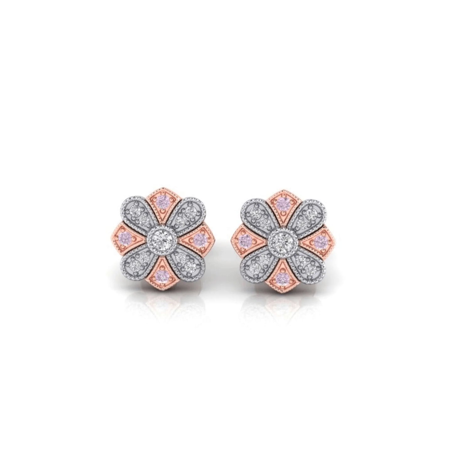 Eminence Pinks Vintage Earrings