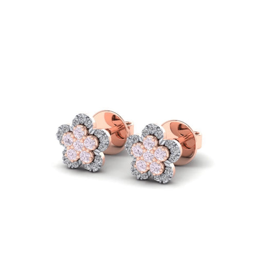 Eminence Pinks Flower Earrings