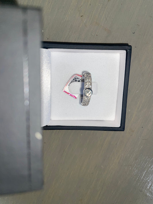 18ct White Gold Diamond Ring I 0.34ct total