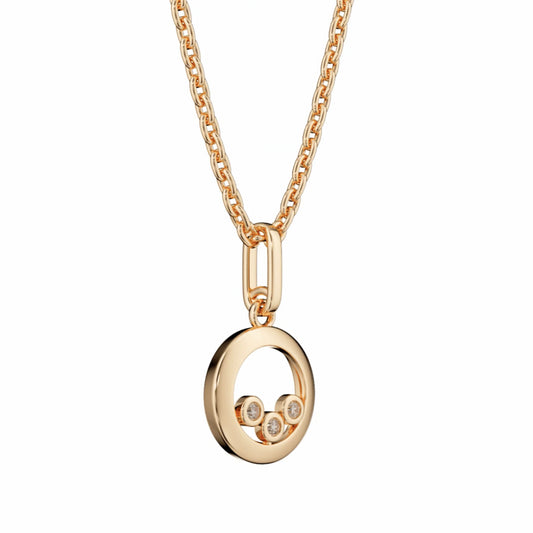 Circle of Life Pink Diamond Trio Pendant