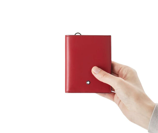 Montblanc Meisterstück Compact Wallet 6cc in Red I 129679