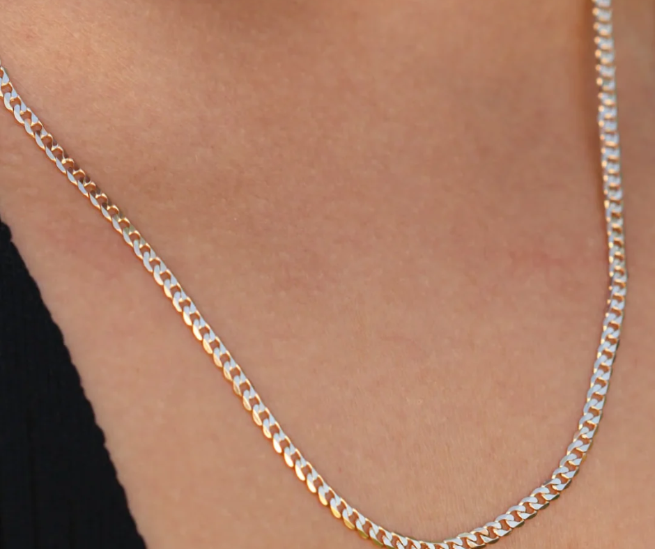 9Kt Yellow Gold Open Curb Chain