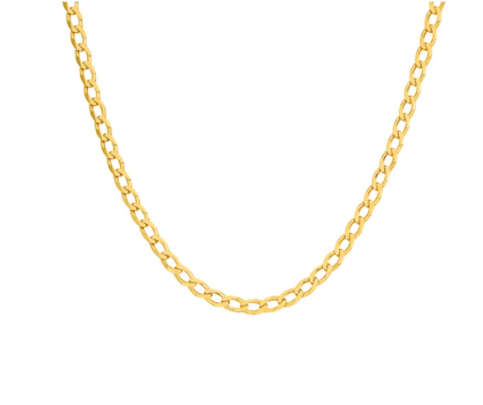 9Kt Yellow Gold Open Curb Chain