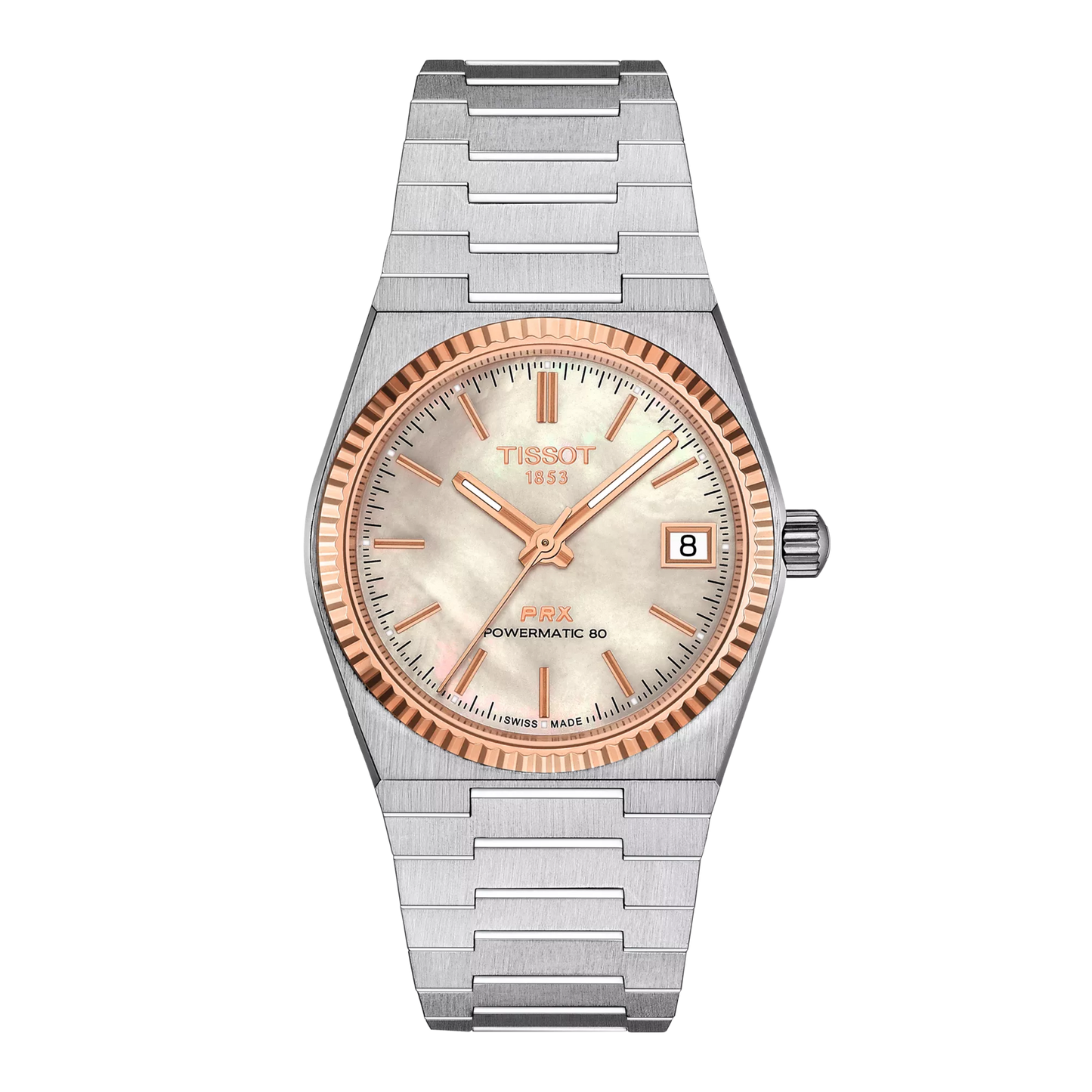 Tissot PRX Powermatic 80 Steel & 18K Gold Bezel Watch