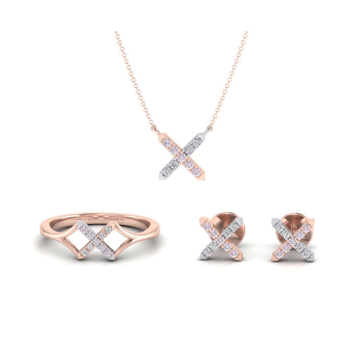 Eminence Pinks Cross Pendant