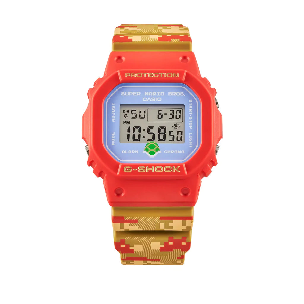 G-Shock Mens 200m Super Mario Limited Edition - DW-5600SMB-4DR