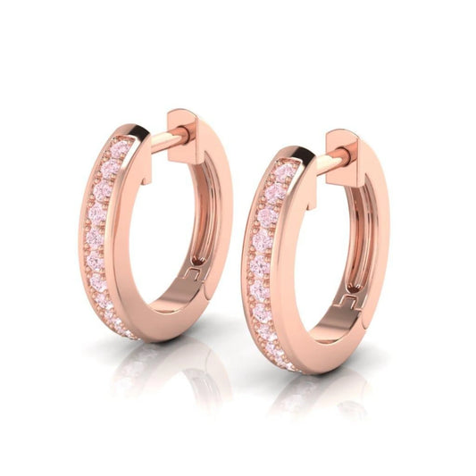 Eminence Pinks Channel Huggie Earrings