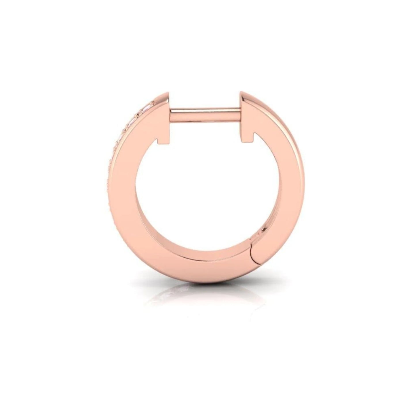 Eminence Pinks Channel Huggie Earrings