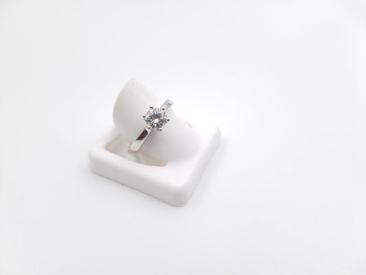 Solitaire Diamond Engagement Ring in 18ct White Gold I 1.4ct total