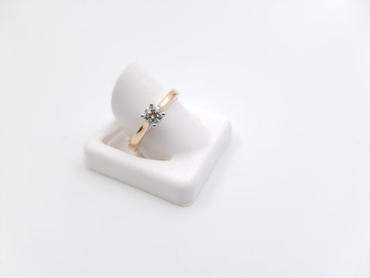 Classic Solitaire Diamond Engagement Ring in 18ct Yellow Gold I 0.31ct total